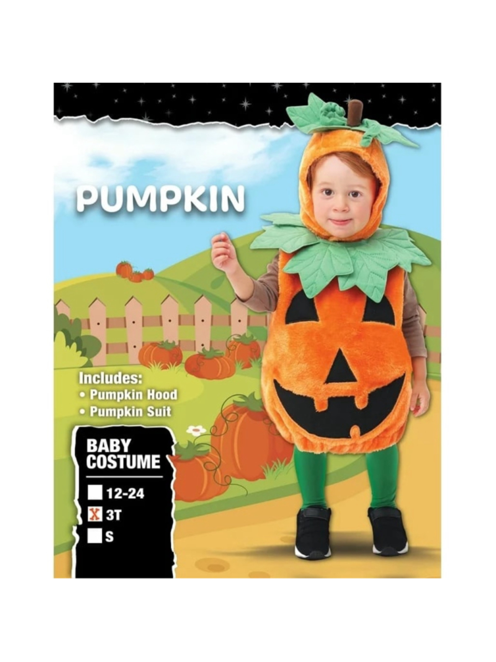 New Spooktacular Creations Halloween Baby Pumpkin Costume 12-18 Months